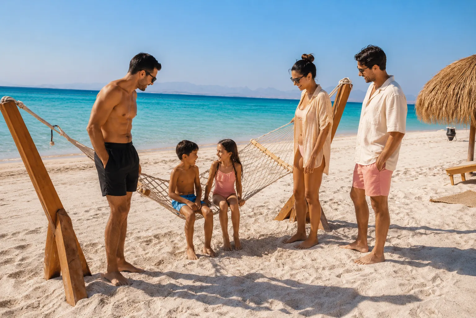 Island beach vibes at Hula Hula on the Red Sea near Hurghada