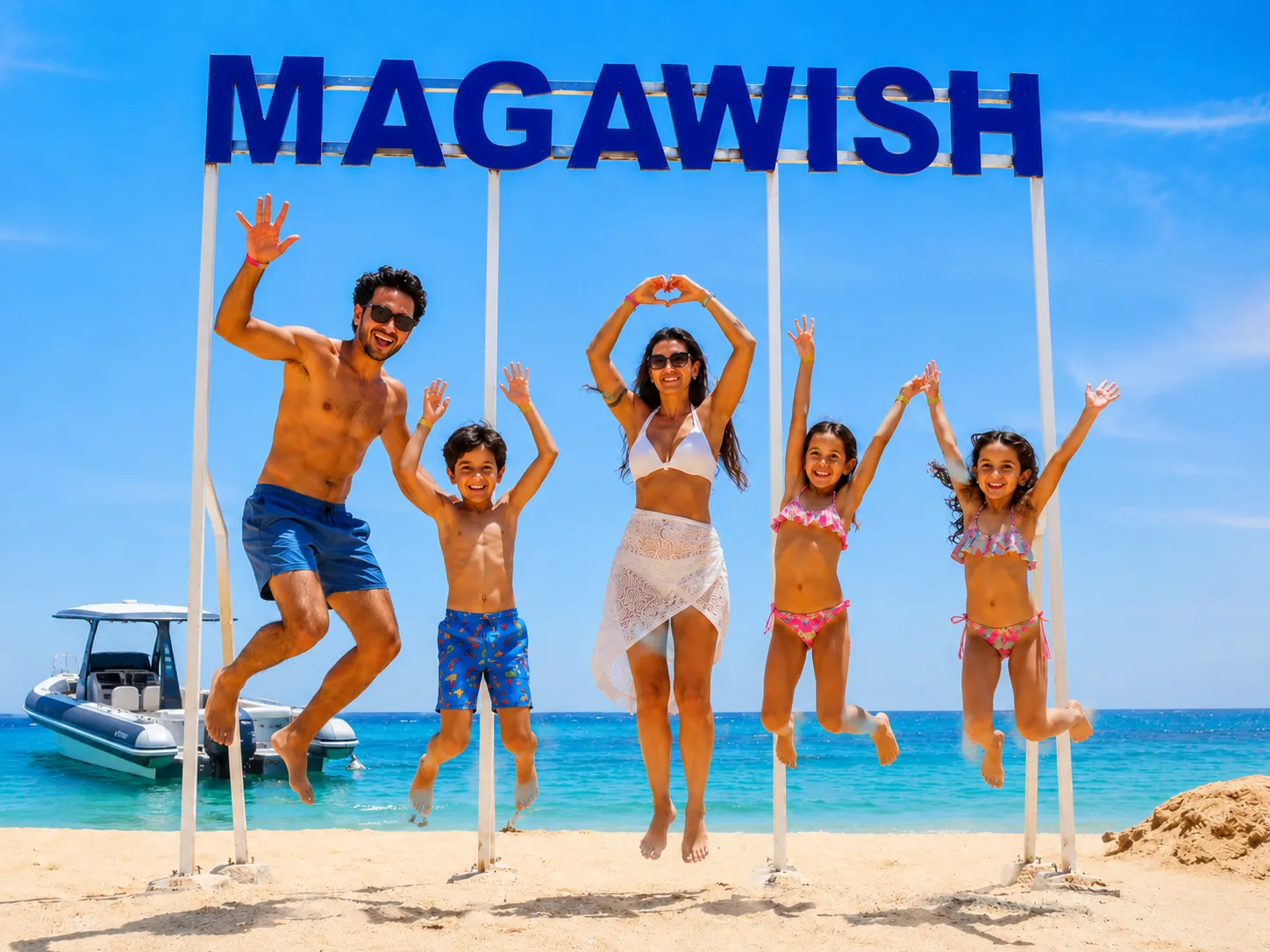 A peaceful island escape at Magawish on the Red Sea near Hurghada